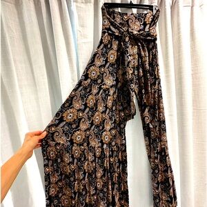 Free People wide Leg High waisted Pants